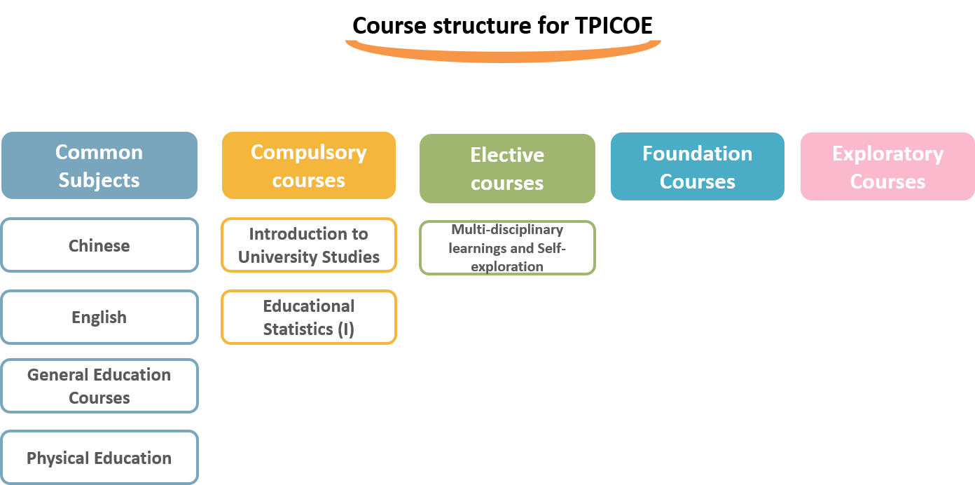 Course Structure for Class 2019